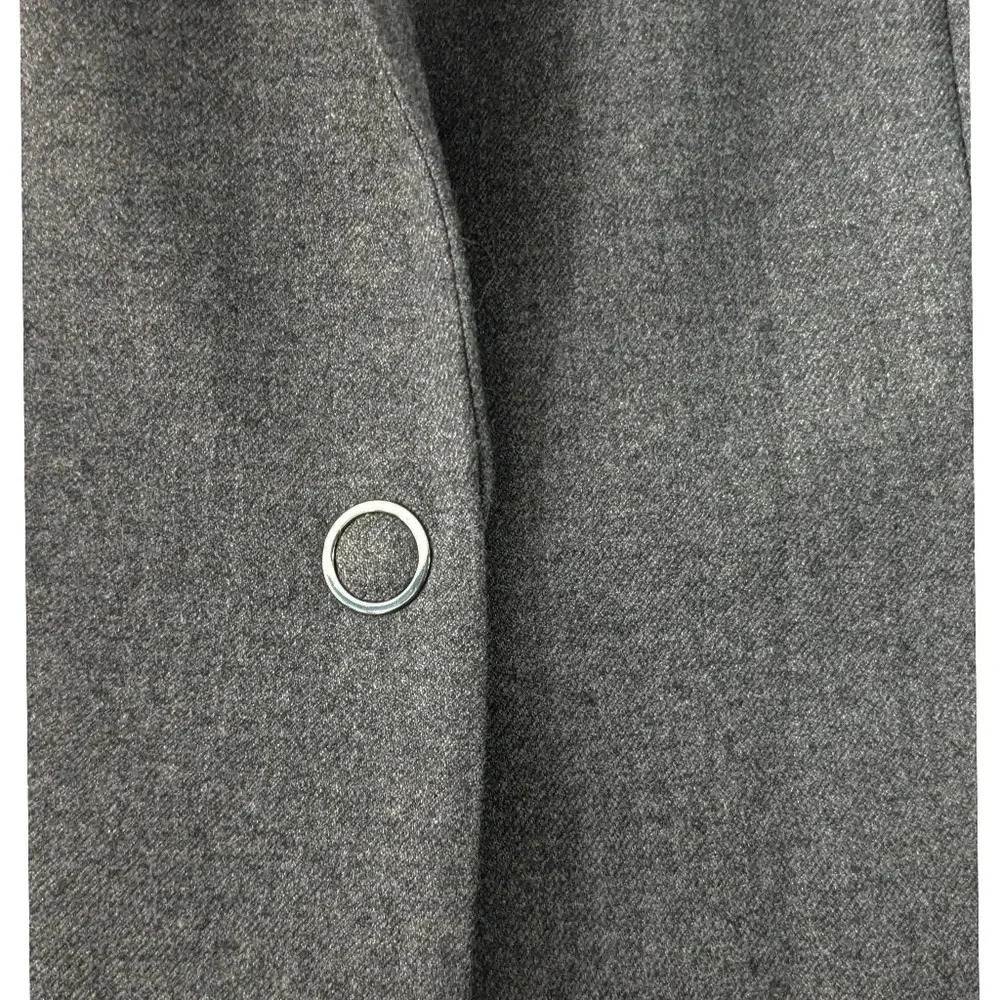 Elie Tahari Gray Leather Collar Blazer - Picture 5 of 9